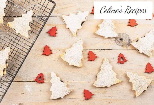 Weihnachtstannen aus Blätterteig gefüllt mit Trüffeln