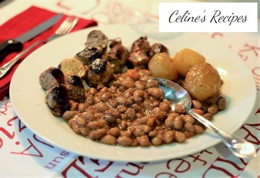 Schwarze Bohnen mit Wurst