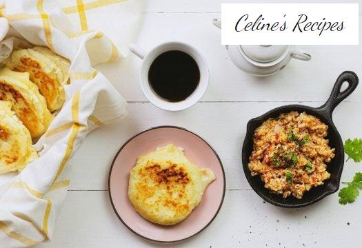 Arepas gefüllt mit Käse und Papageieneiern