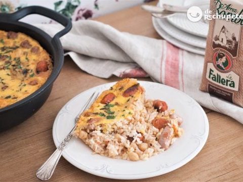 Gebackener verkrusteter Reis