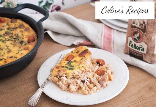 Gebackener verkrusteter Reis