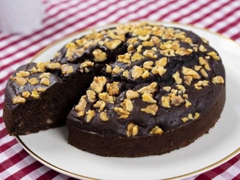 Schokoladen-Bananen-Brownie