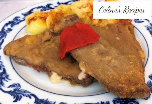 Kalbs-Cachopo. Asturisches Rezept Schritt für Schritt