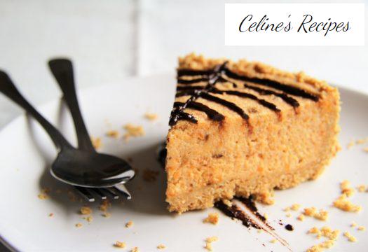 Süßkartoffel-Käsekuchen. Halloween