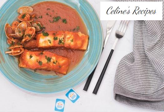 Wolfsbarsch in Meeresfrüchtesauce