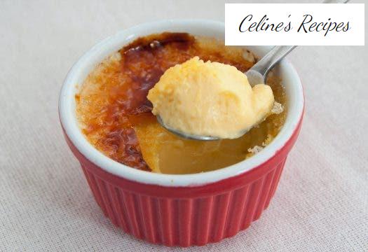 Crème Brûlée. Französisches traditionelles Rezept