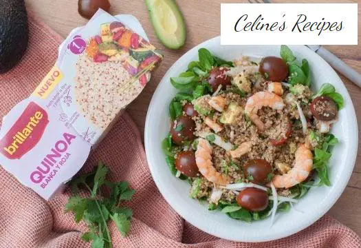 Quinoa-Salat mit Garnelen