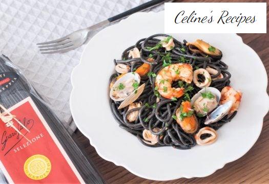 Spaghetti nero di seppia al frutti di mare
