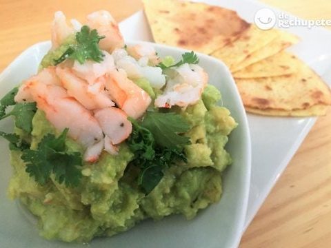 Guacamole mit Garnelen
