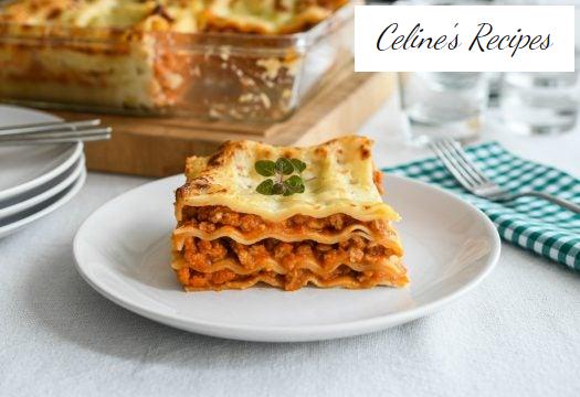 Vegetarische Lasagne mit strukturiertem Soja - Celines Rezepte