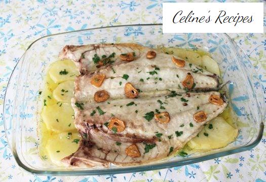 Wolfsbarsch auf der Rückseite