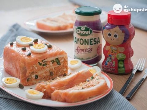 Geräucherter Lachskuchen