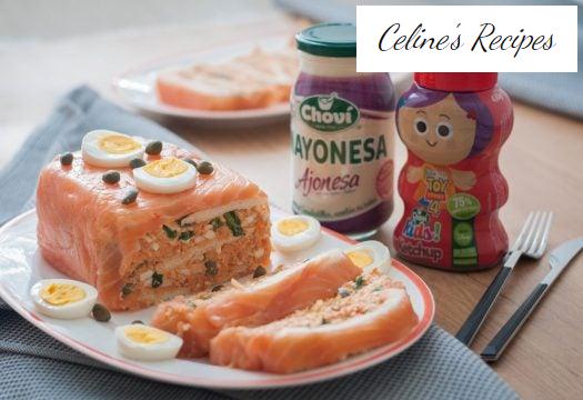 Geräucherter Lachskuchen