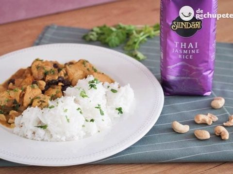 Hühnercurry mit thailändischem Reis
