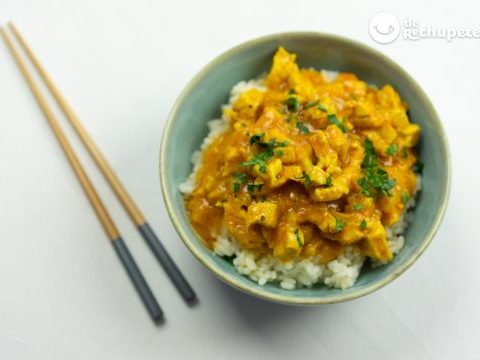 Hühnchen-Curry-Express. Schnelles Curry