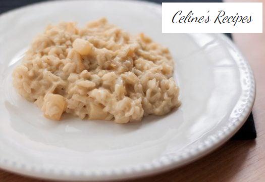 Birnen-Gorgonzola-Risotto. Italienisches Rezept