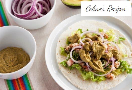 Garnelen-Tacos mit Avocadosauce