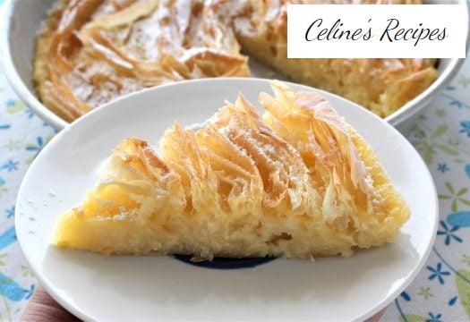 Blumenkuchen. Rüschenmilchkuchen