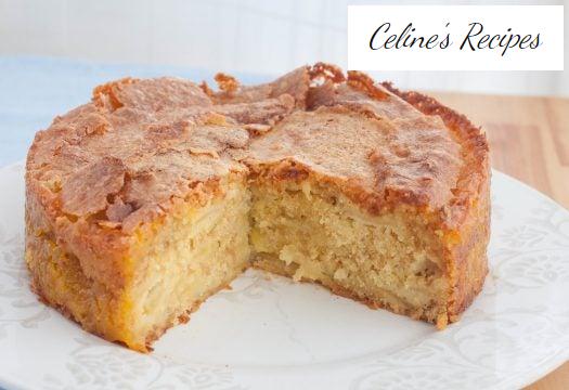 Apfelkuchen aus der Normandie. Französisches Rezept