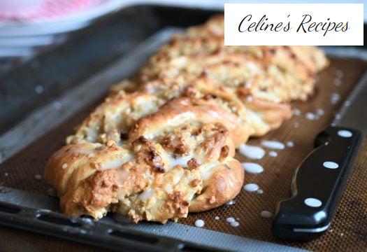 Haselnuss süßes Brot. Weihnachtsgeflecht