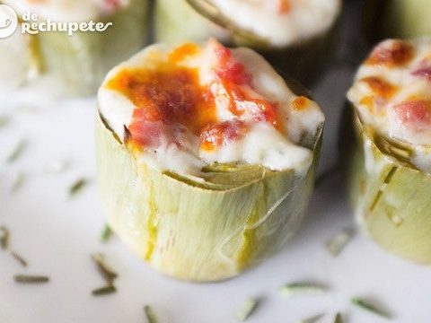 Gebackene Artischocken mit Bechamelsauce