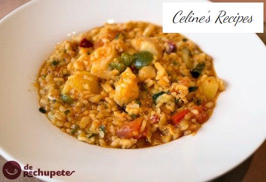 Meeresfrüchte-Reis mit Seehecht