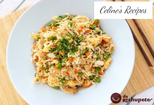 Gebratener Chaulafan oder Hühnchenreis