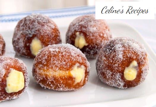 Berlins gefüllt mit Gebäckcreme