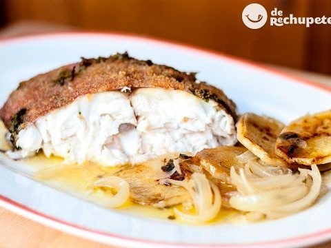 Gebackene Brasse mit Kartoffeln