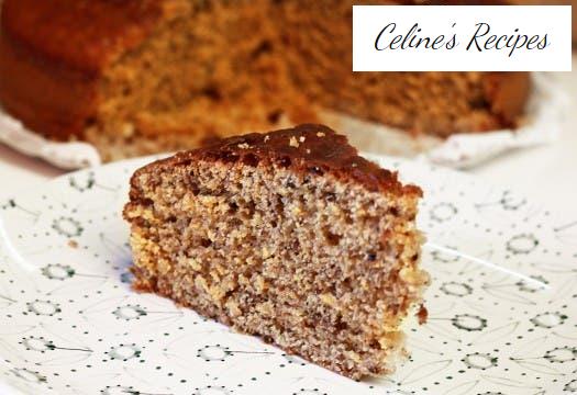 Selbst gemachter Haselnuss-Biskuitkuchen