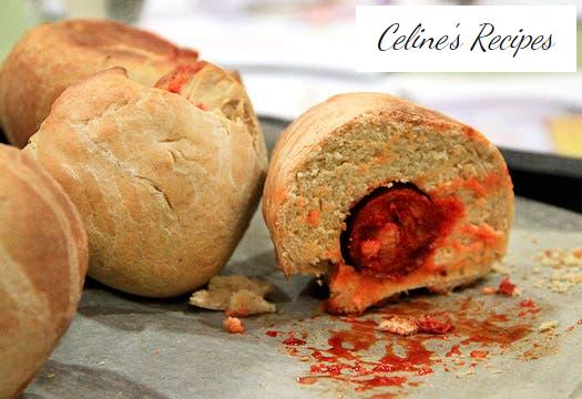 Schwangere oder schwangere Brötchen. Choripan oder Chorizo Boliños