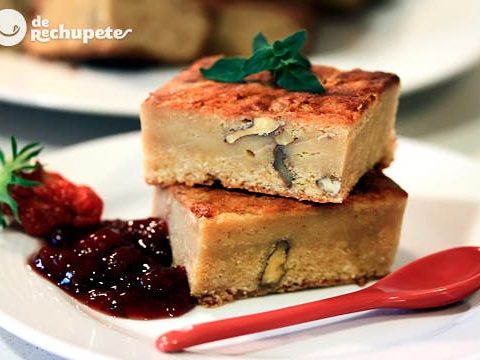 Brownies aus weißer Schokolade und Walnuss