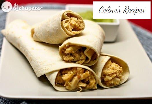 Rindfleischburritos mit San Fernando Sauce. Mexikanisches Rezept
