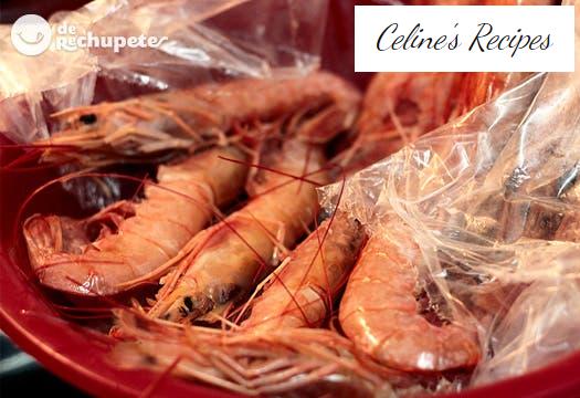 Garnelen oder Garnelen. Wie man eine Brühe oder ein aromatisiertes Öl zubereitet.