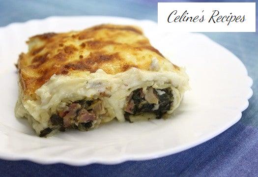 Cannelloni mit Schweinefleisch und Rübengrün