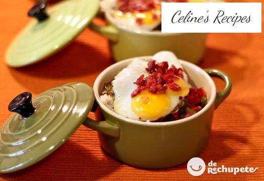 Reis mit Wachteleiern