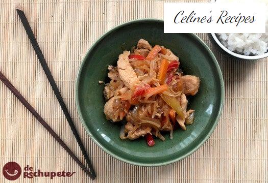 Hähnchen Chop Suey. Chinesisches Rezept