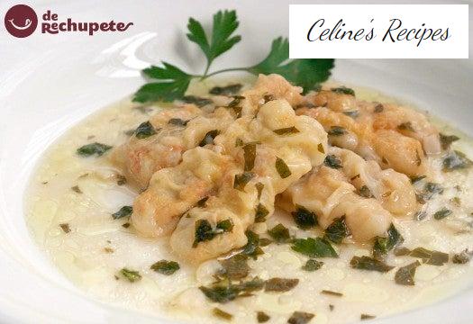 Cocochas oder Kokotxas von Kabeljau in grüner Sauce