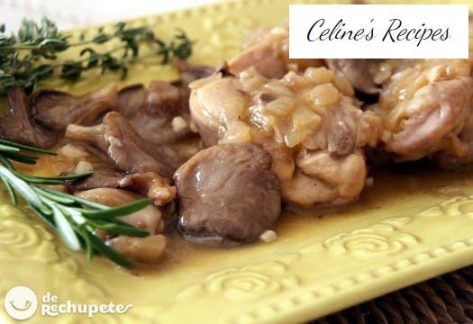 Kaninchen mit Pilzen