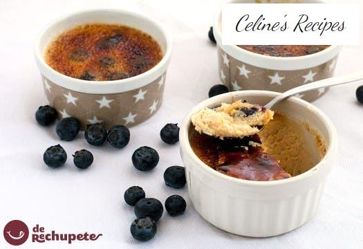 Xixona Nougat Crème Brûlée mit Blaubeeren