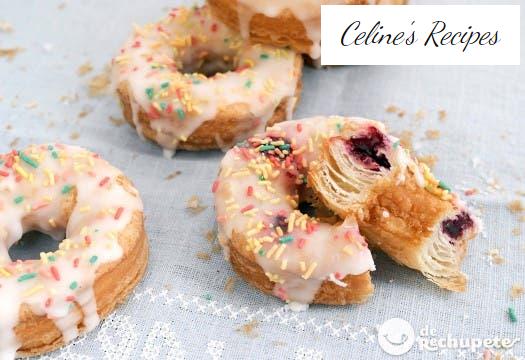Hausgemachte Cronuts. Schritt für Schritt Rezept
