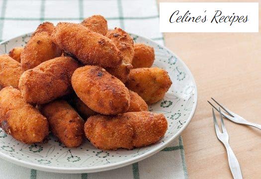 Hausgemachte Schinkenkroketten