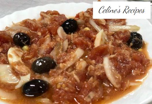 Murciana-Salat. Nass oder nass werden