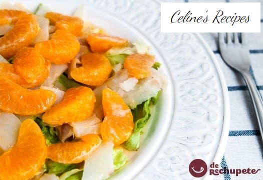 Kabeljau-Mandarinen-Salat