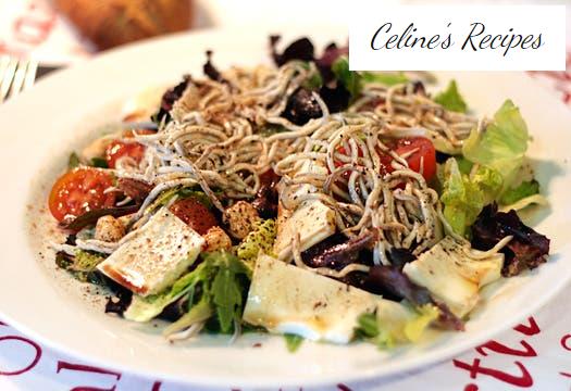 Kopfsalat, Burgos-Käse und nördliche Gulas.