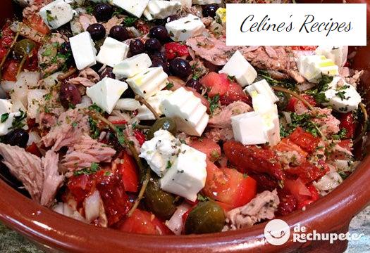 Tomatensalat mit Bonito aus dem Norden