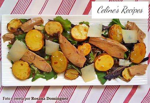 Kartoffel-Thunfisch-Bauch-Pecorino-Salat