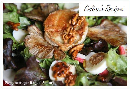 Warmer Pilz-Ziegenkäse-Salat