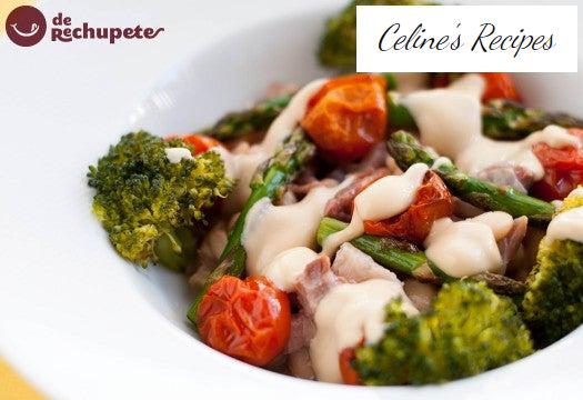 Warmer Fabe-Salat mit Cabrales