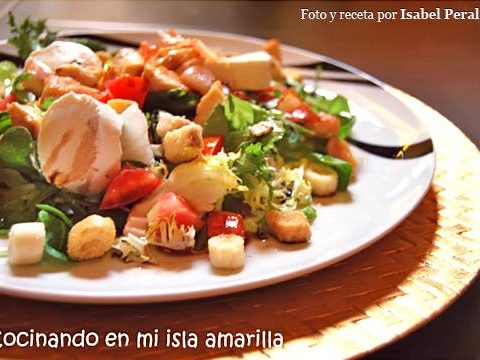 Warmer Hähnchen-Speck-Salat